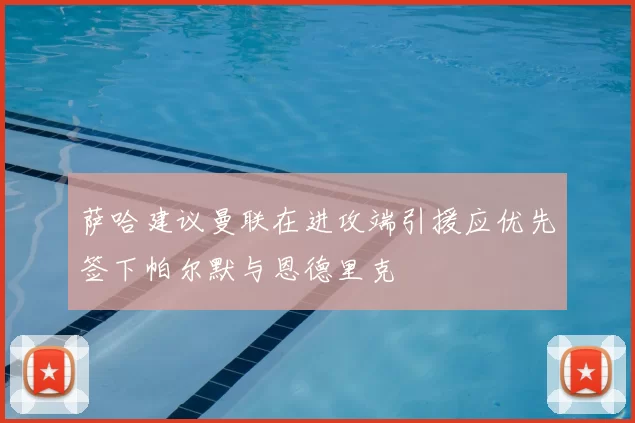 萨哈建议曼联在进攻端引援应优先签下帕尔默与恩德里克