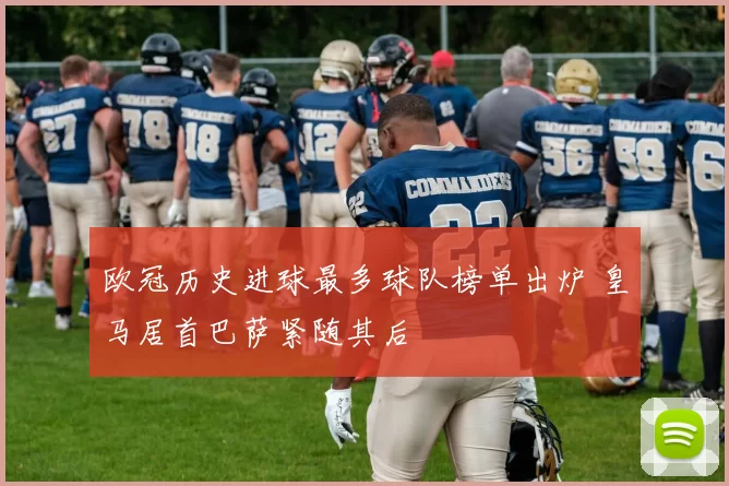 欧冠历史进球最多球队榜单出炉 皇马居首巴萨紧随其后